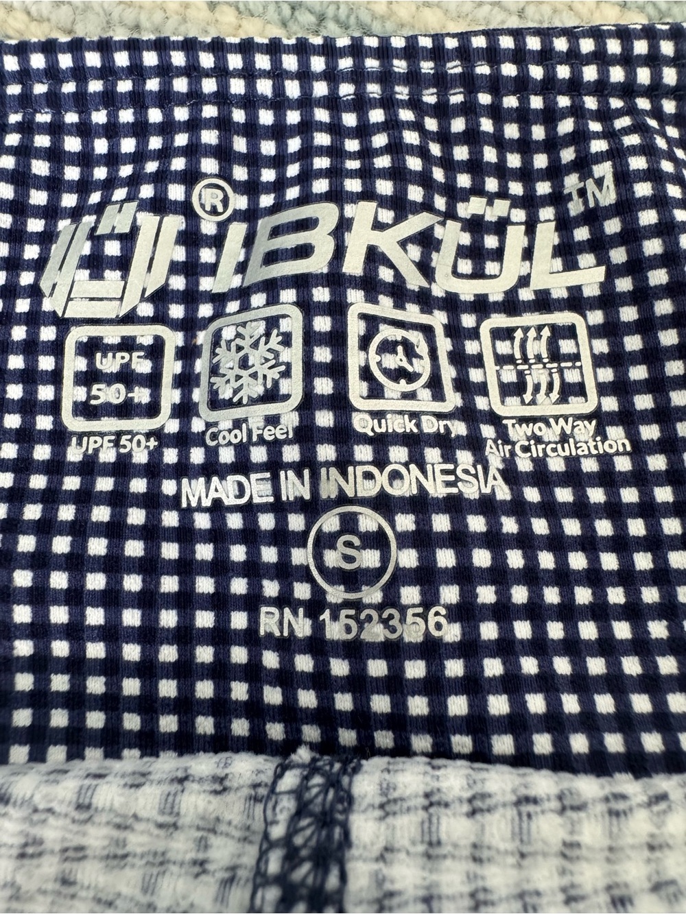 IBKUL Navy and White Microdot Flounced Skirt - Picture 4 of 7